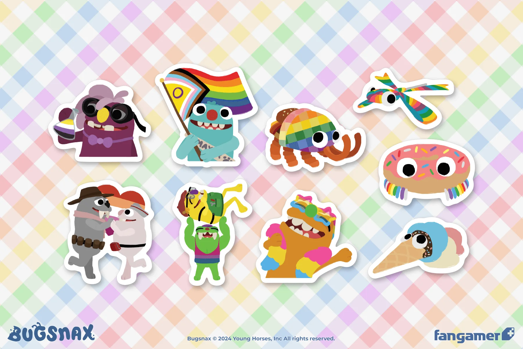 Bugsnax Pride Sticker Pack - Image 3