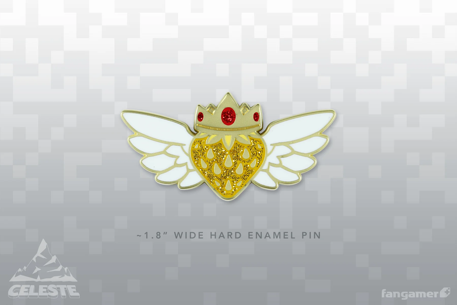 Golden Strawberry Pin - Image 3