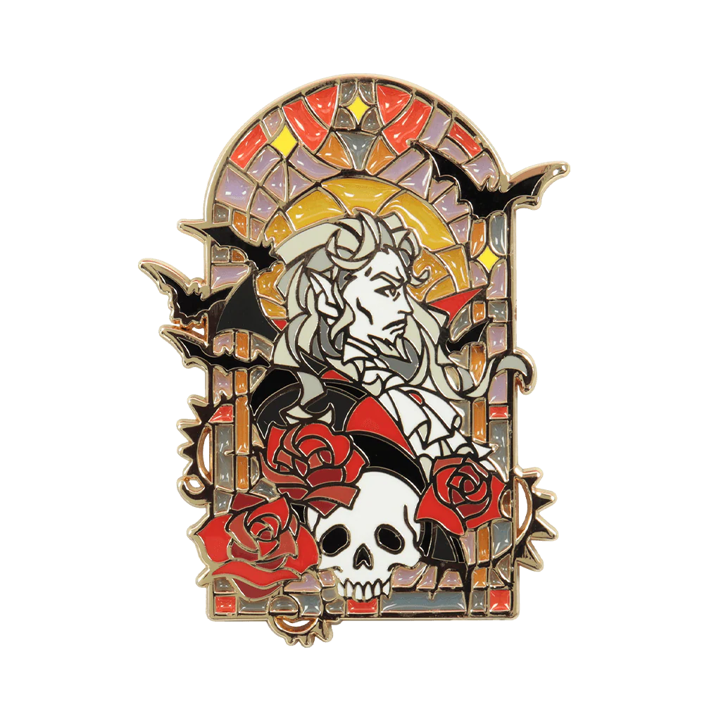 Dracula Stained Glass Pin - Image 2
