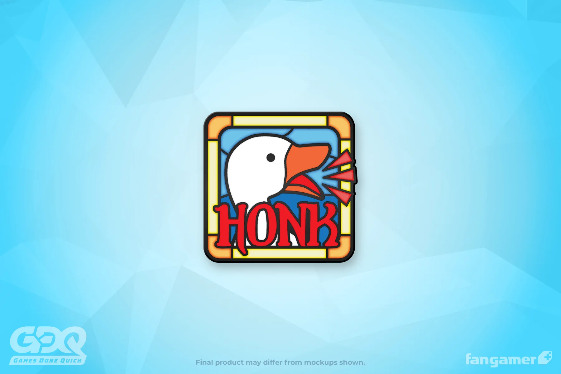 GDQ Stained Glass Honk Pin - Image 3