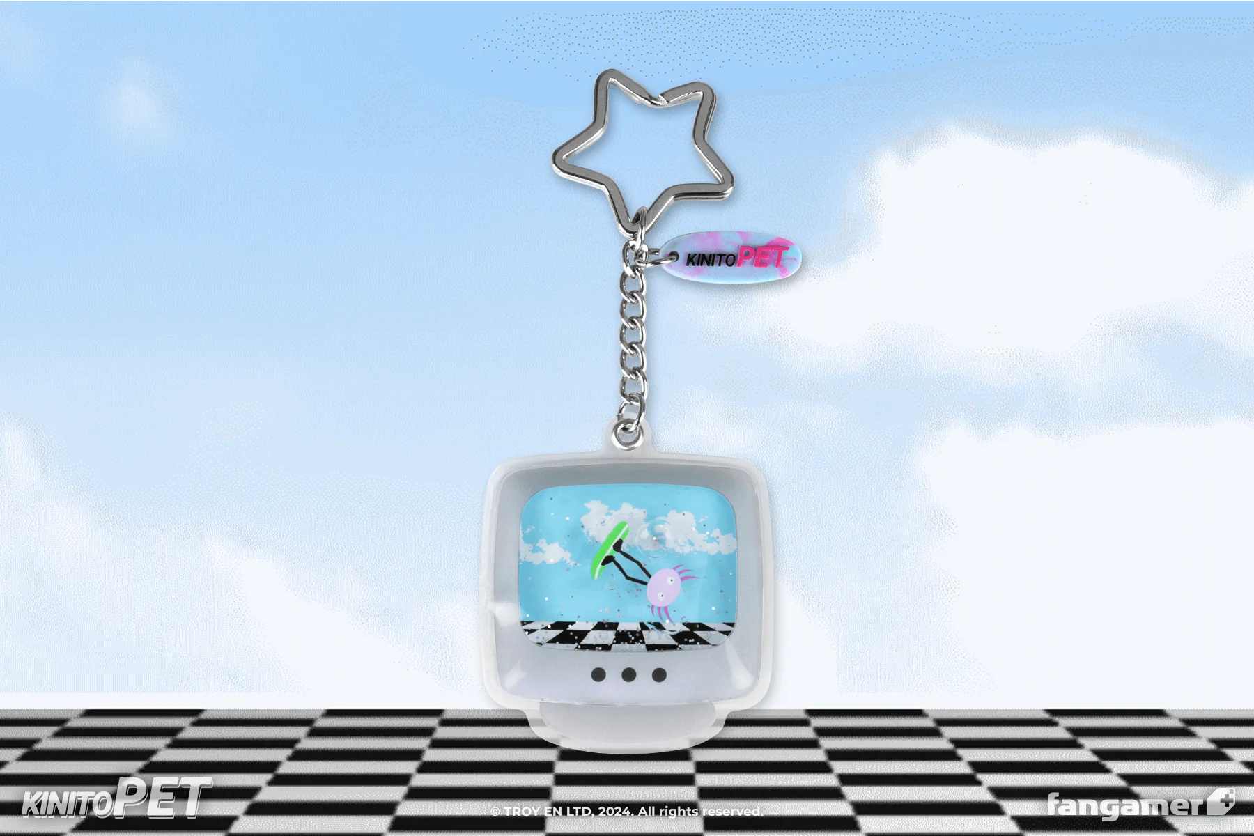 Surfing Kinito Keychain - Image 3