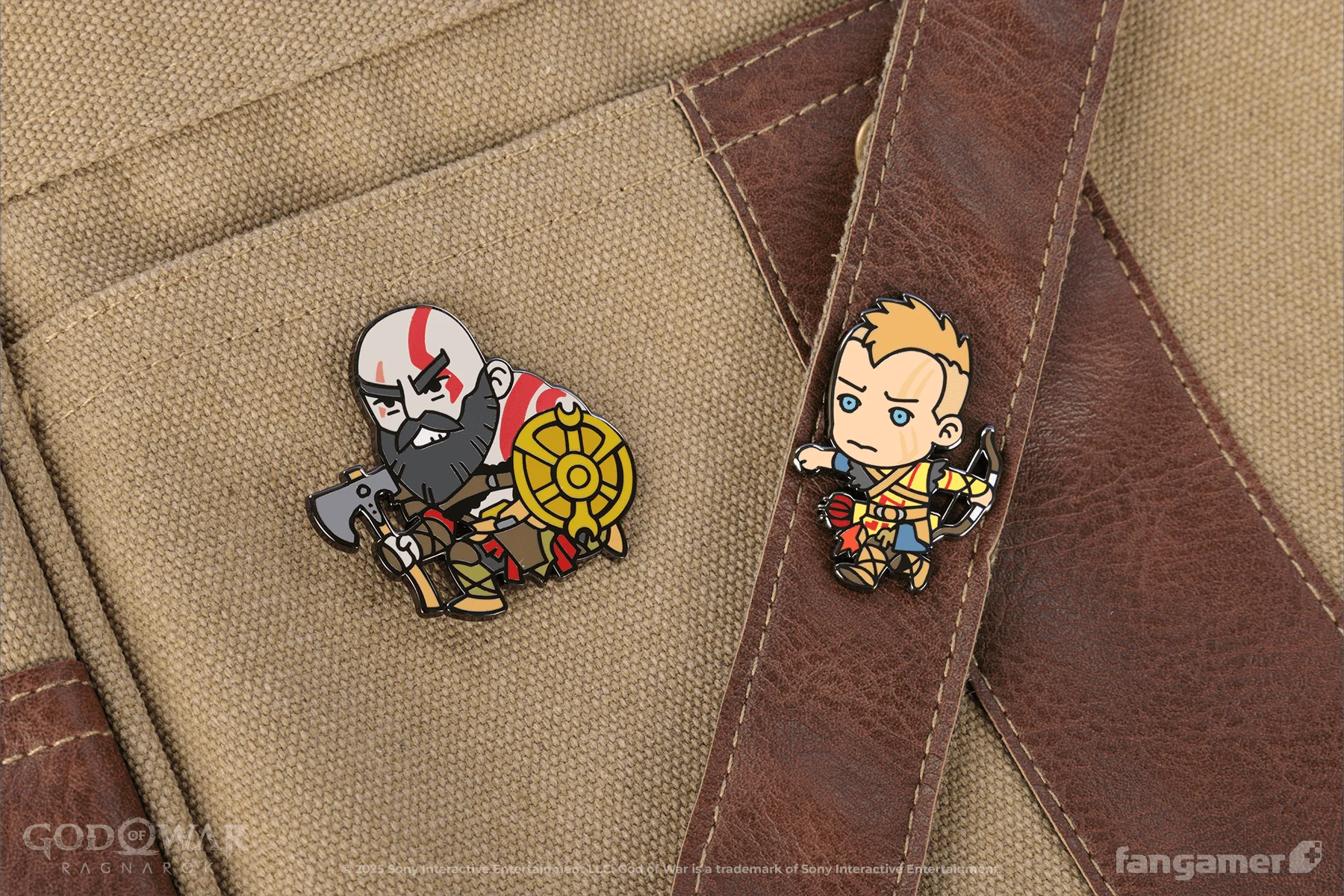 Kratos and Atreus Chibi Pin Set - Image 5