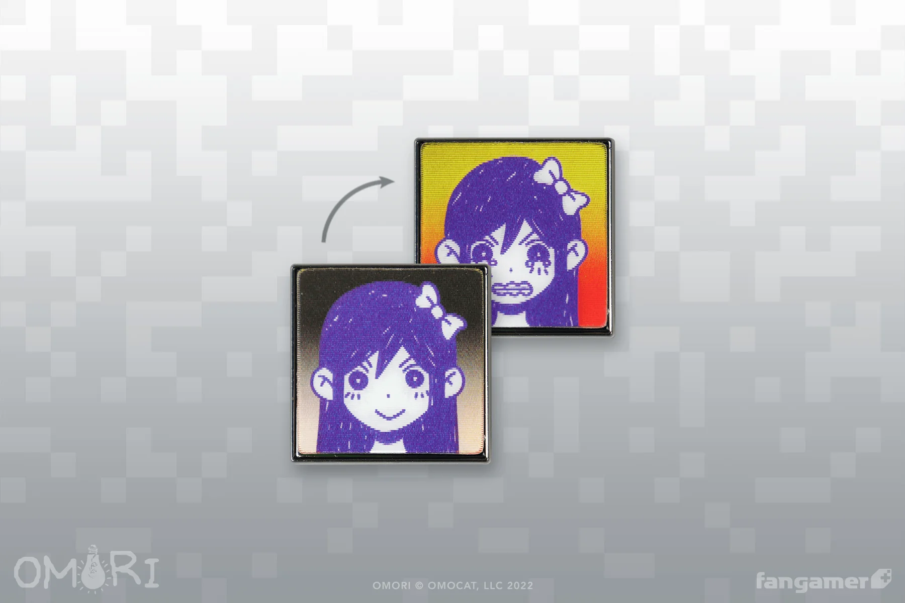 Angry AUBREY Lenticular Pin - Image 4