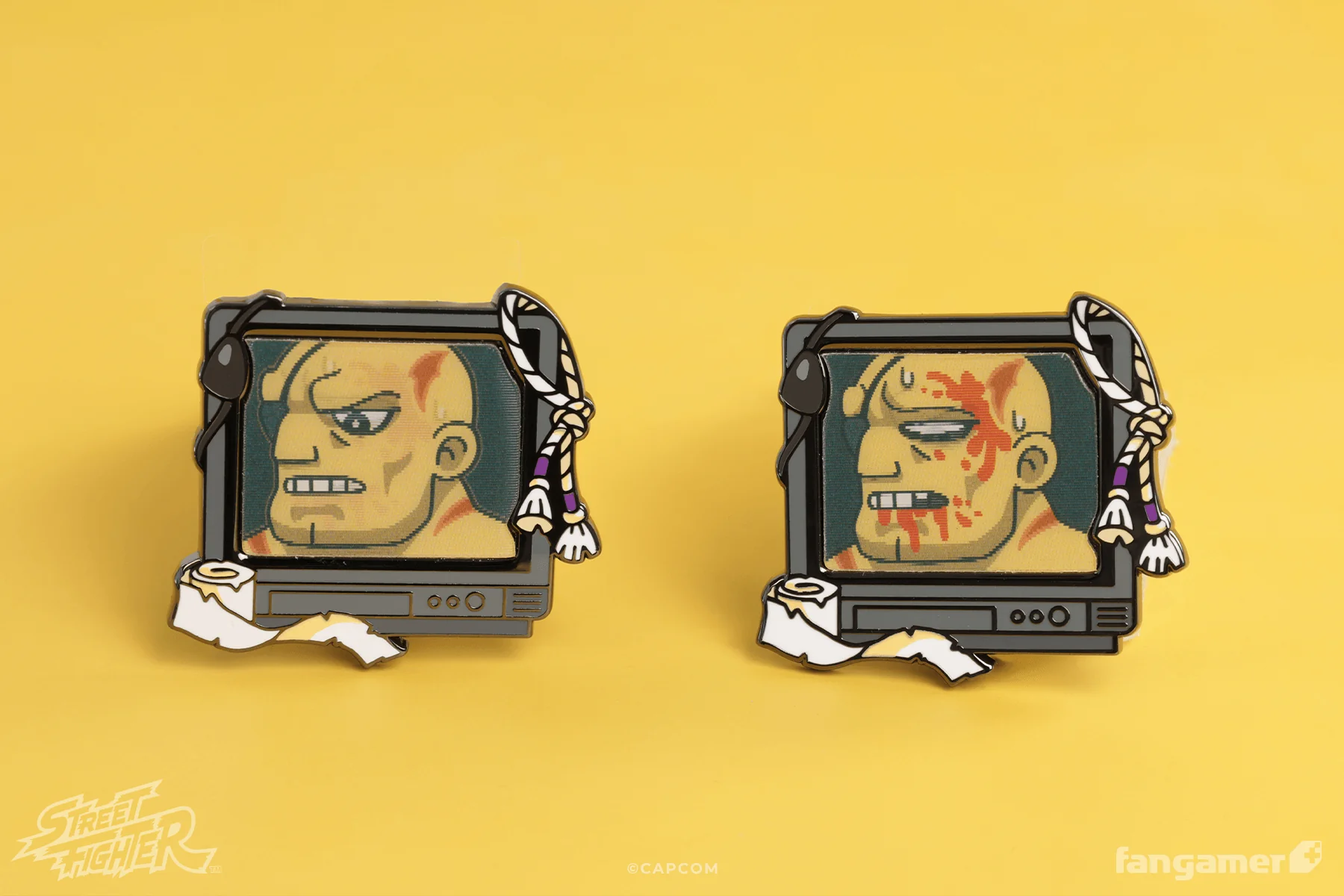 Street Fighter Buddies Lenticular Pin: Sagat - Image 6