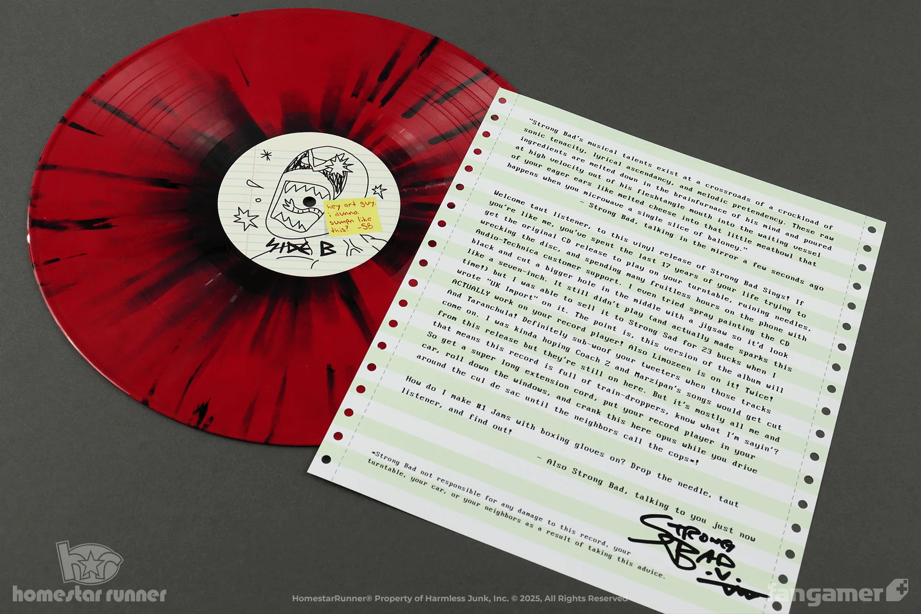 Strong Bad Sings (and Other Type Hits) Vinyl - Image 6