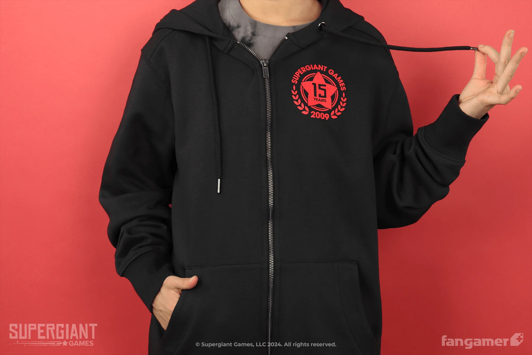 Supergiant Games 15th Anniversary Zip-Up Hoodie - Image 9