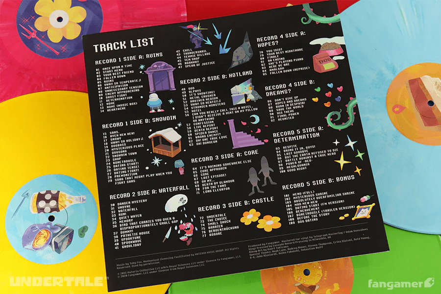 UNDERTALE Complete Vinyl Soundtrack Box Set - Image 16