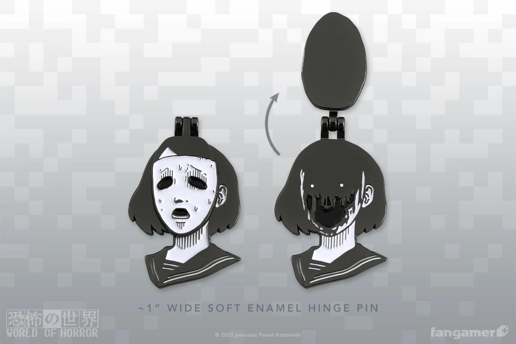 Crestfallen Mask Enamel Pin - Image 4